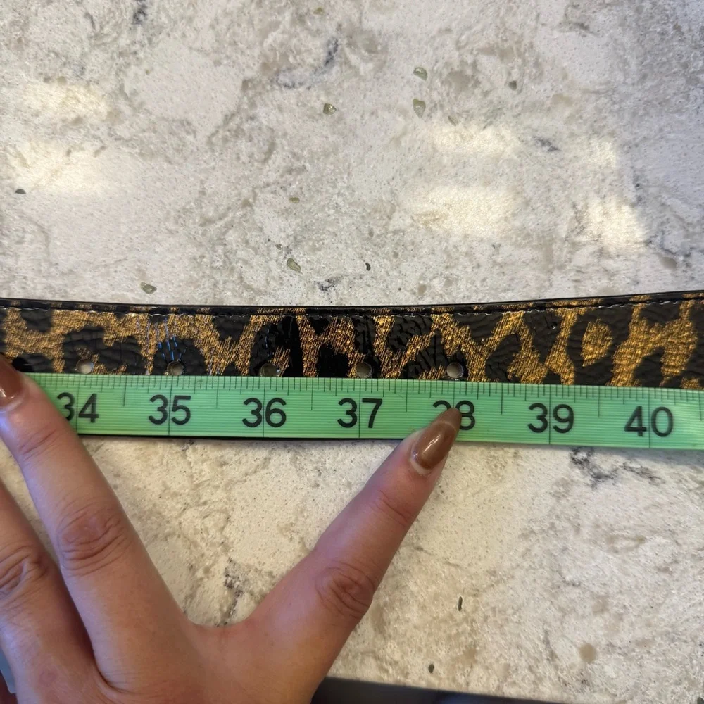 Another lIne inc. leopard print‎ belt